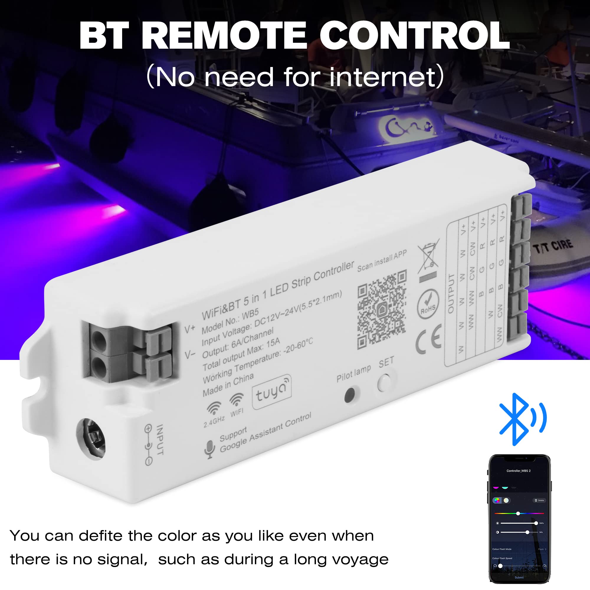 S1 LED Controller, RF+WIFI+Bluetooth